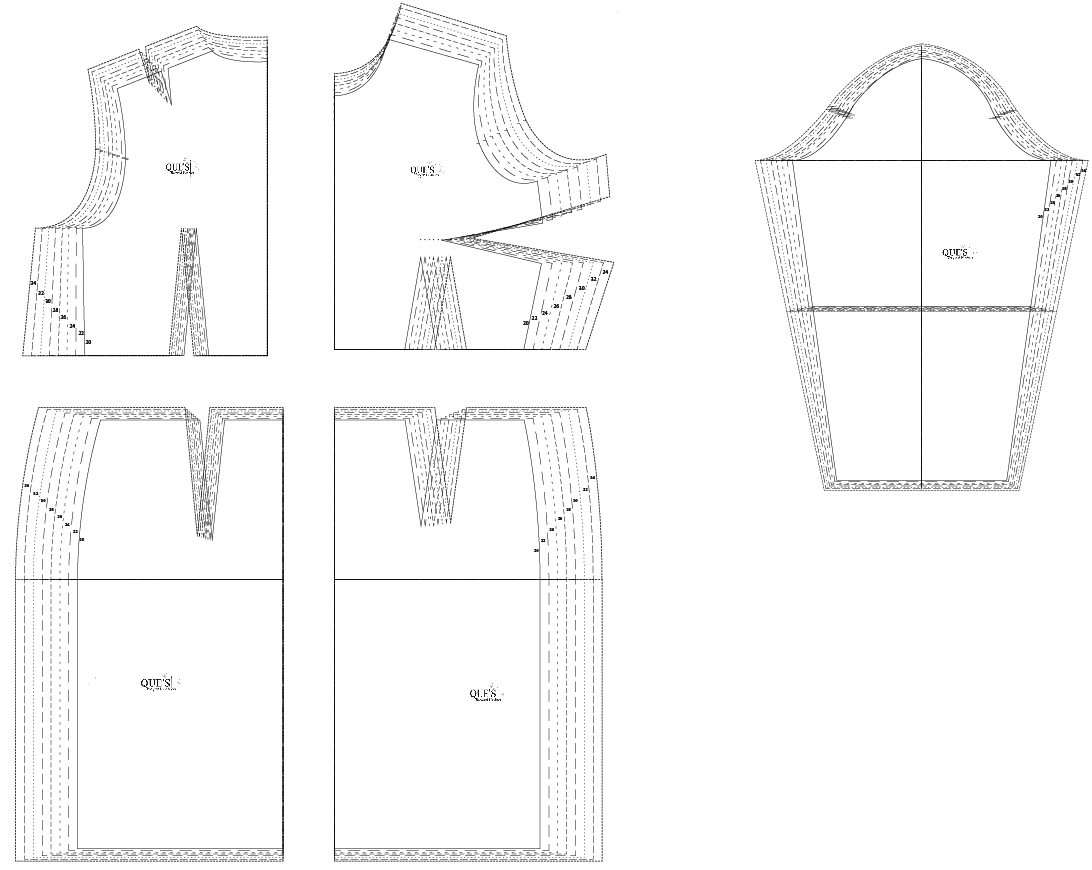 Women Basic Bodice Pattern: Sizes 6 to 36 (Slopper Block)