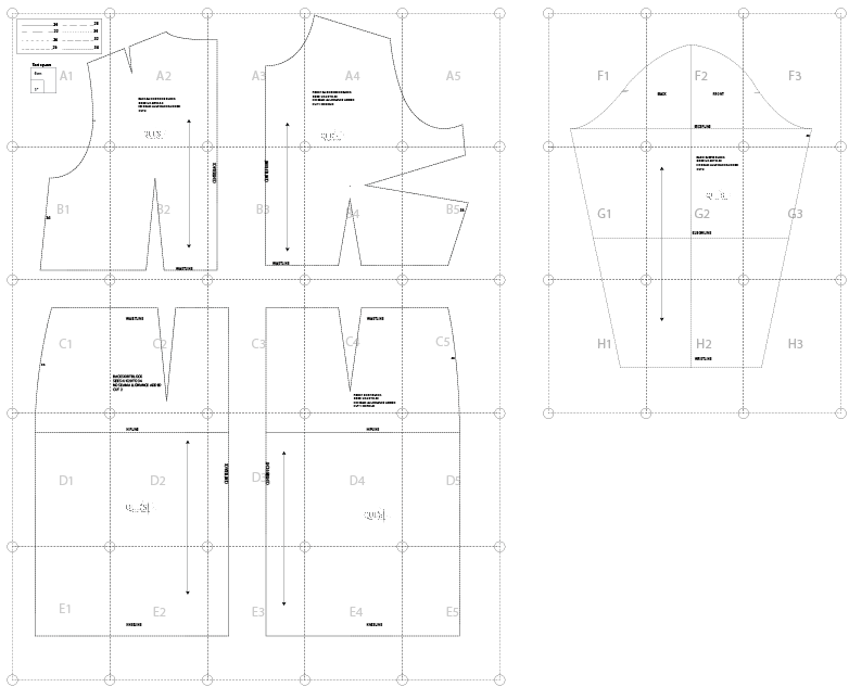 Women Basic Bodice Pattern: Sizes 6 to 36 (Slopper Block)