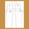 Basic Pattern Set - Basic Dress and Basic Pants: Size 6 to 36 (Sloper Blocks)