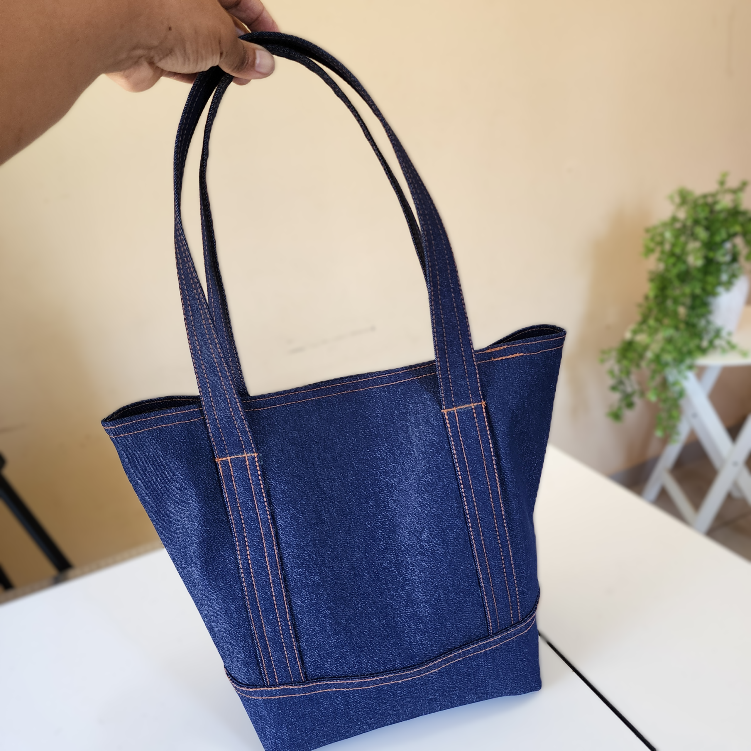 The Essential Tote_Denim4 The Essential Tote - Tote Bag PDF Pattern