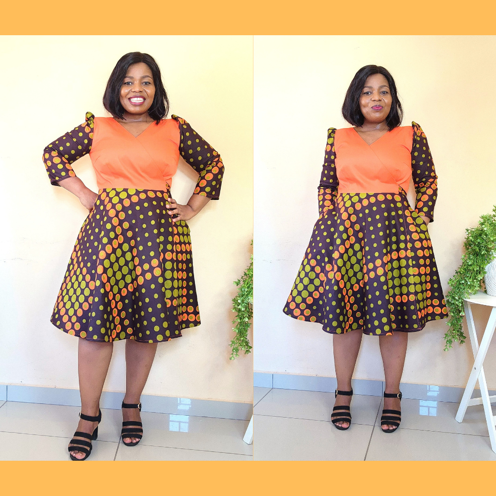 Serene Wrap Dress Size 6 to 20 and size 22 to 36