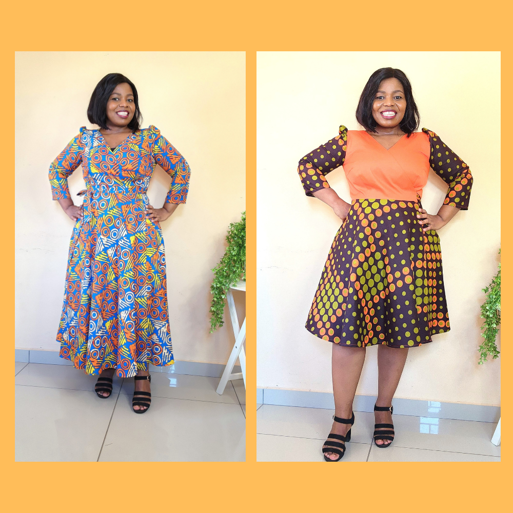 Serene Wrap Dress Size 6 to 20 and size 22 to 36